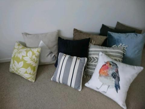 Cushions 10 various colours
