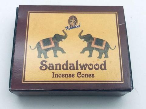 Sandalwood Incense Cones Pack Kamini Brand