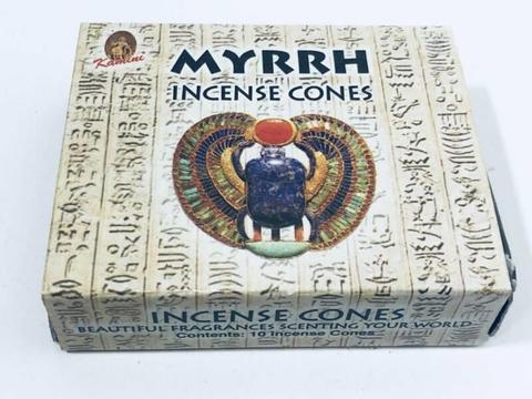 Myrrh Incense Cones Pack Kamini Brand