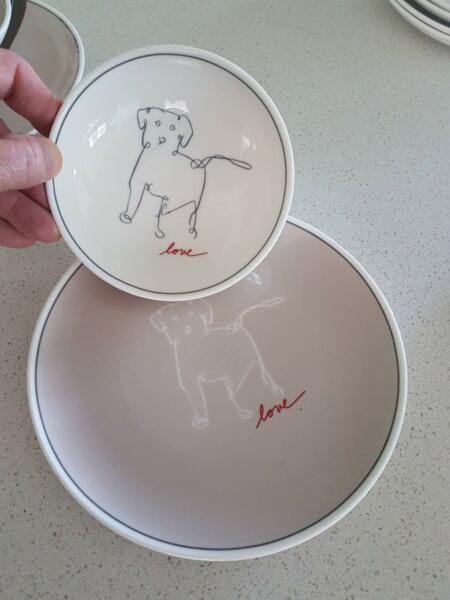 ROYAL DOULTON ELLEN DEGENERES LOVE SMALL BOWL AND SMALL PLATE NEW