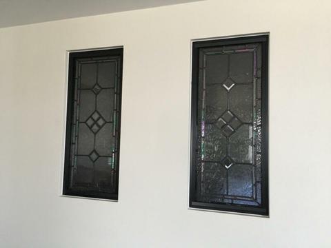 Decorative textural glass panels