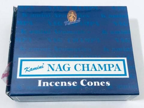 Nag Champa Incense Cones Pack Kamini Brand
