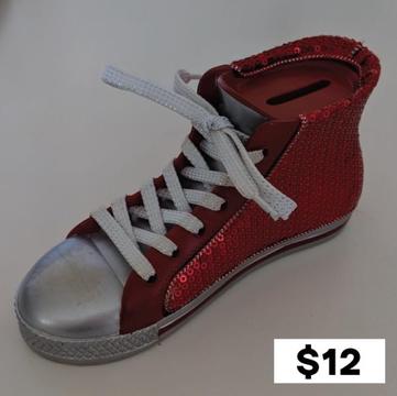 Red Converse Style Show Money Box