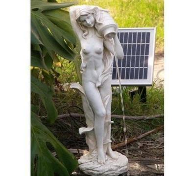 APHRODITE SCULPTURE SOLAR POWERED WATER FOUNTAIN