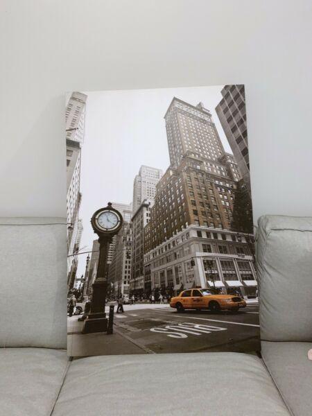 New York Canvas Wall Art - Yellow Taxi