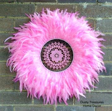 Pink juju hat dreamcatcher