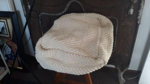 Brand New Handcrafted Wool Pouf Cover from west elm