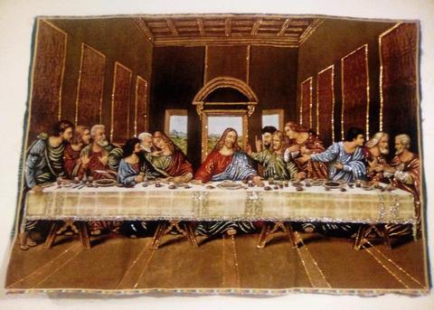 Brand New 'The Last Supper' Fabric Wall Hanging, Tapestry