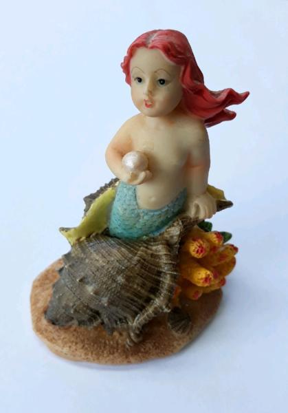 Mermaid In Shell Figurine