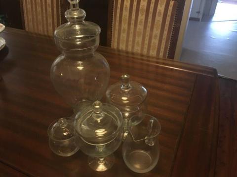 High tea/ engagement glass ware decorations