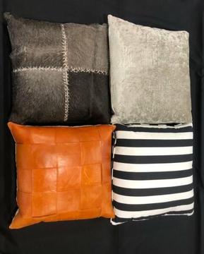 Designer Cushions for Sale - Cowhide, Leather, Velvet