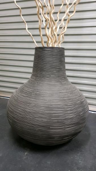 Floor Vase with White reeds
