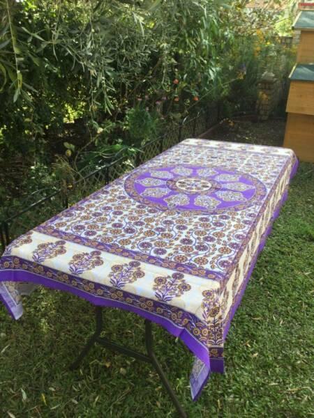 Table Cloth: Cadbury Classic Flowers Handmade