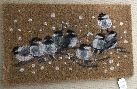 NEW Laura Ashley Winter Birds Design Door Mat, RRP $99.95