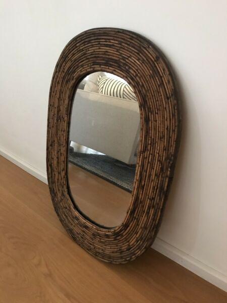 Cane Vintage Mirror
