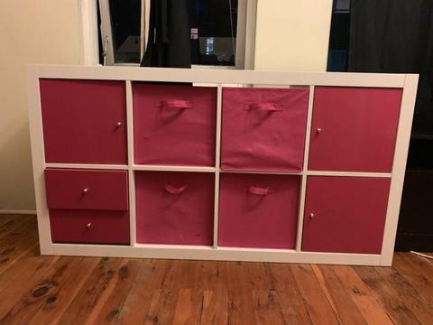 Ikea pink boxes/drawers $15 for all