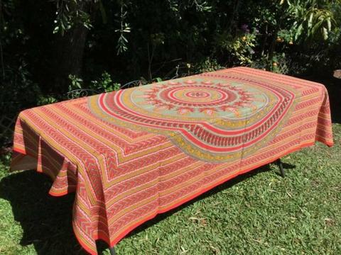 Table Cloth - Centre Stage Red Handmade