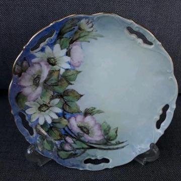 Vintage Floral Display Plate