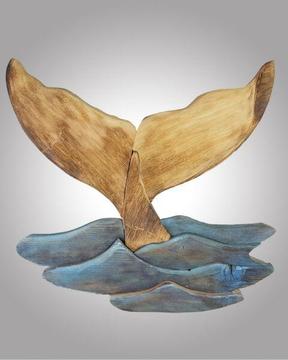 Wood whale tail