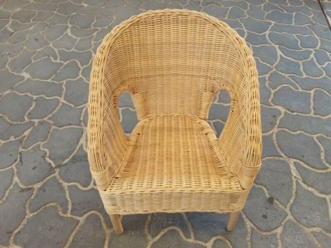 Childrens rustic cane chair