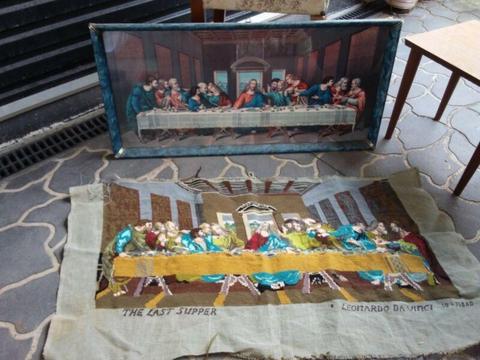 The last supper print OR cross stitch