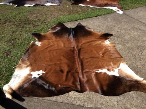Cow hide rugs floor mats ottomans bean bags