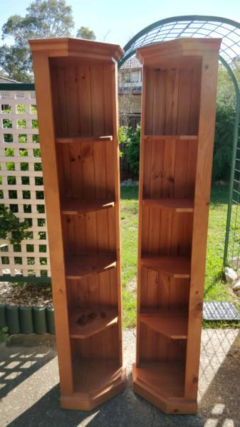 Wooden Side Shelves - Pristine Condition