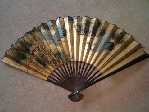 Chinese Collectable Decorative Fan (Bird Themes) Hand Painted