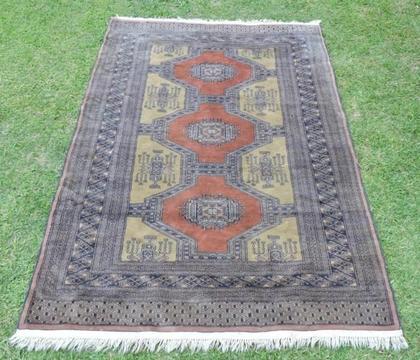 Used Genuine Pakistan Tribal Handmade Oriental Wool Floor Rug
