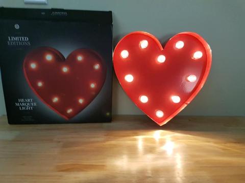 Limited-edition Heart Marquee Light