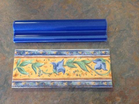 Wanted: Floral friezes and Prussian blue borders