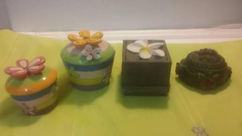 3 different types of trinket boxes