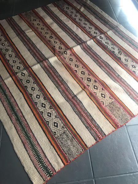 Vintage South America wool rug