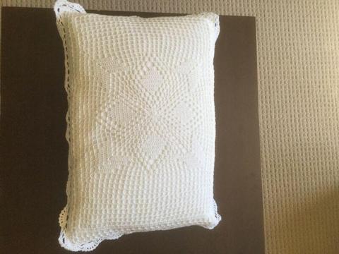 Handmade crochet cushion