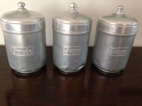 Vintage retro canisters kitchen