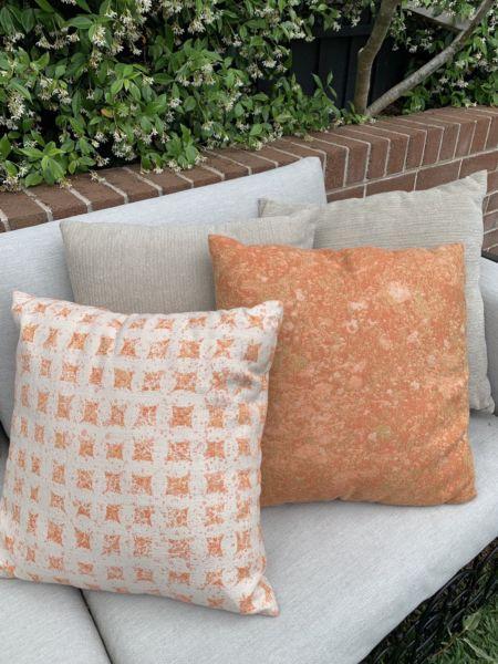 Designer fabric cushions