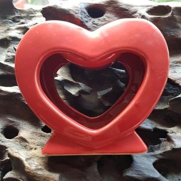 Ceramic Heart Shaped Tea Light Oil Burner