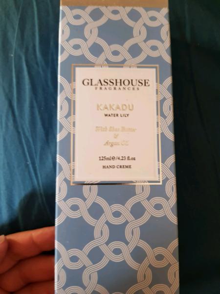 Glasshouse candles, soaps and moisturizers