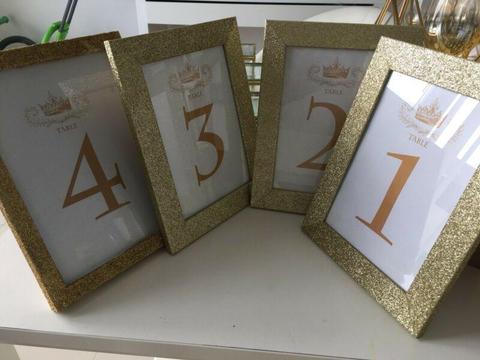 Gold glitter frame