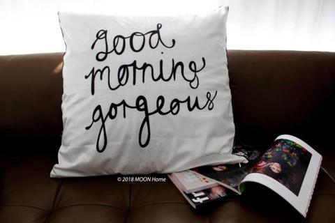NEW Large 60cm gorgeous calligraphy designer cushion with insert