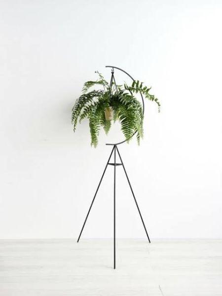 Plant Stand for Hanging Pot - Crescent Shape by Capra Designs