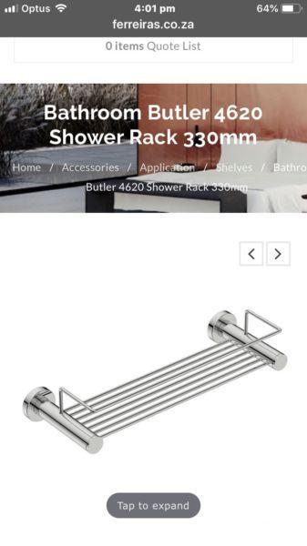Bathroom shower rack 330mm