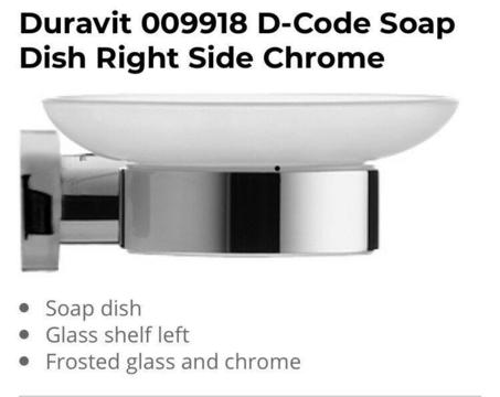 Duravit soap dish / bathroom frosted glass