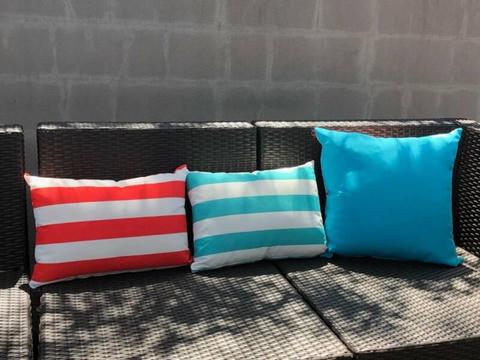 Set of outdoor cushions