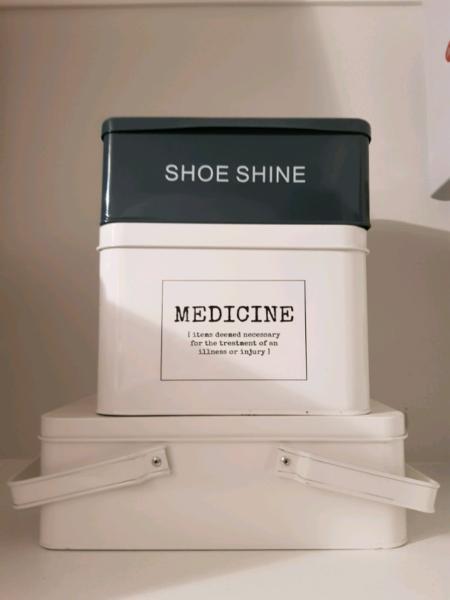 Storage for Shoe Shine, Medicine, Sewing