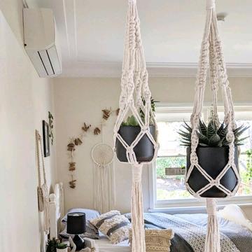 Macrame Plant Hanger - Small, Large or Duo