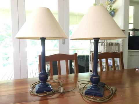 Bedside lamps (pair)