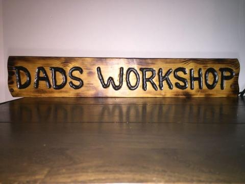Custom Hand Made Wooden Sign (DADS WORKSHOP)