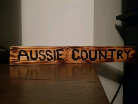CUSTOM WOODEN SIGNS - Aussie Country