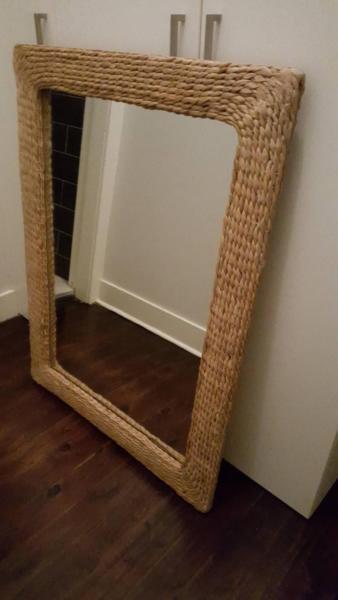 Domayne Rattan Mirror: Moving out, Still new for sale
